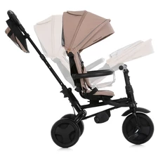 Трехколесный велосипед Turbo Trike MT 1055 Beige с ручкой, бежевый фото 54