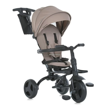 Трехколесный велосипед Turbo Trike MT 1055 Beige с ручкой, бежевый