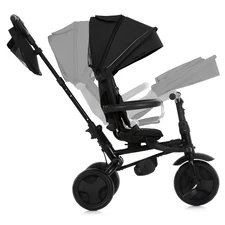 Трехколесный велосипед Turbo Trike MT 1055 Black с ручкой, черный фото 54