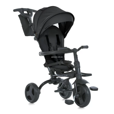 Трехколесный велосипед Turbo Trike MT 1055 Black с ручкой, черный