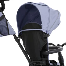 Трехколесный велосипед Turbo Trike MT 1055 Grey с ручкой, серый фото 15