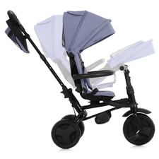 Трехколесный велосипед Turbo Trike MT 1055 Grey с ручкой, серый фото 54