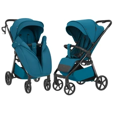 Прогулочная коляска Carrello Bravo Carbon CRL-5530 Azure Blue синяя фото 14