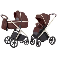 Универсальная коляска 2 в 1 Carrello Vector CRL-6550 Sienna Beige, коричневая фото 14
