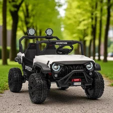 Двухместный детский джип M 6206 EBLR-1 (24V) белый, 4 мотора купить