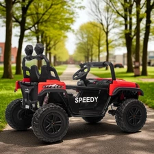Детский джип M 6206 EBLRS-18 (24V) двухместный, 4 мотора, камуфляж фото 54