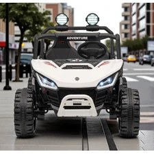 Двухместный детский багги M 6205 EBLR-1 (24V) белый, два аккумулятора фото 14