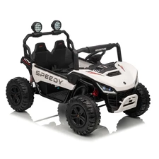 Двухместный детский багги M 6205 EBLR-1 (24V) белый, два аккумулятора фото 16