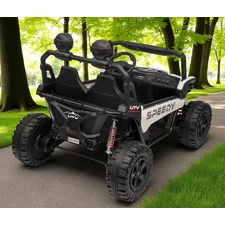 Двухместный детский багги M 6205 EBLR-1 (24V) белый, два аккумулятора фото 37