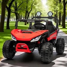 Двухместный детский багги M 6205 EBLR-3 (24V) красный, два аккумулятора