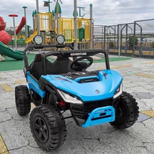 Детский электромобиль M 6205 EBLR-4 (24V) двухместный багги, синий купить