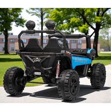 Детский электромобиль M 6205 EBLR-4 (24V) двухместный багги, синий фото 37
