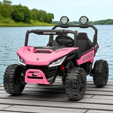 Детский электромобиль M 6205 EBLR-8 (24V) двухместный багги, розовый