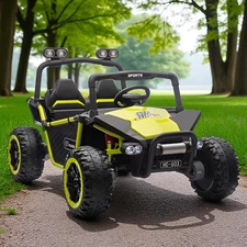 Двухместный детский багги M 6207 EBLR-5 (24V) зеленый, с пультом управления купить