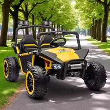 Двухместный детский багги M 6207 EBLR-6 (24V) желтый, с пультом управления купить