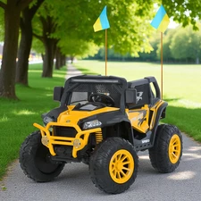 Детский багги M 6131 EBLR-7 (24V) оранжевый, четыре мотора