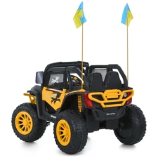 Детский багги M 6131 EBLR-7 (24V) оранжевый, четыре мотора фото 71