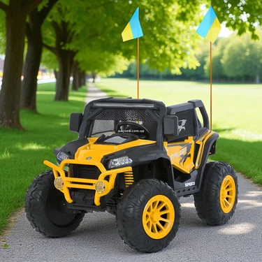 Детский багги M 6131 EBLR-7 (24V) оранжевый, четыре мотора
