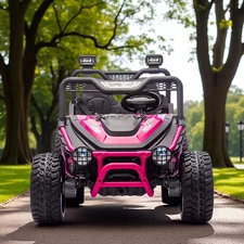 Двухместный детский багги M 6208 EBLR-8 (24V) для девочки, розовый купить