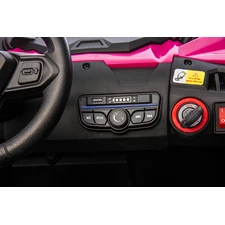 Двухместный детский багги M 6208 EBLR-8 (24V) для девочки, розовый фото 86