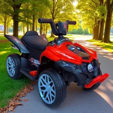 Детский квадроцикл M 6181 EL-3 на аккумуляторе, красный купить