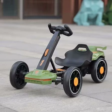 Детский электрокарт M 6145 EBR-10 Bambi темно-зеленый, пульт управления купить