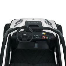 Двухместный детский багги M 6075 EBLR-6 (24V) желтый, четыре мотора фото 18