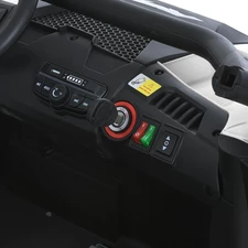 Двухместный детский багги M 6075 EBLR-6 (24V) желтый, четыре мотора фото 22