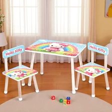 Детский столик M 501-34 Hello Kitty, столешница 60 х 40 см, 2 стульчика, розовый