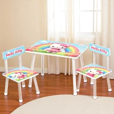 Детский столик M 501-34 Hello Kitty, столешница 60 х 40 см, 2 стульчика, розовый купить