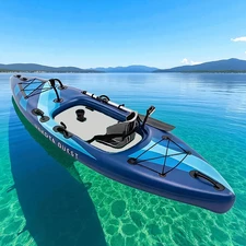 Надувная одноместная байдарка - каяк Intex 68245, Dakota Quest, 320 х 89 х 20 см