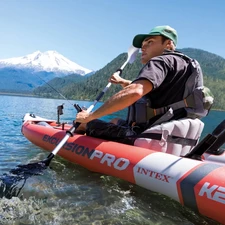 Двухместная надувная лодка Intex 68309, Excursion Pro K2, 384 х 94 х 46 см. фото 41