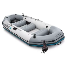 Четырехместная надувная лодка Intex 68376, Mariner 4 Set, 328 х 145 х 48 см. фото 41