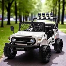 Двухместный детский джип 2566 AEBLR-1 (24V) Toyota, белый