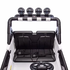 Двухместный детский джип 2566 AEBLR-1 (24V) Toyota, белый фото 92