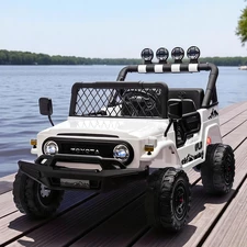 Двухместный детский джип 2566 AEBLR-2 (24V) Toyota, черный фото 41
