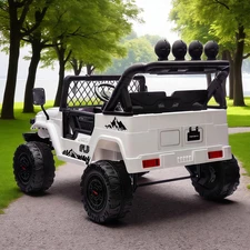 Двухместный детский джип 2566 AEBLR-3 (24V) Toyota, красный фото 37