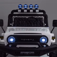 Двухместный детский джип 2566 AEBLR-3 (24V) Toyota, красный фото 63