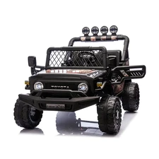 Детский электромобиль джип 2566 AEBLR-18 (24V) двухместный, Toyota, камуфляж фото 14
