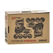 Детские ролики A 4159-L-W размер 39-42, раздвижные, белые фото 37