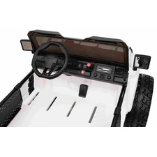 Двухместный детский джип M 6204 EBLR-1 (24V) белый, мягкие EVA колеса фото 31