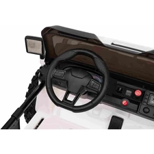 Двухместный детский джип M 6204 EBLR-1 (24V) белый, мягкие EVA колеса фото 53