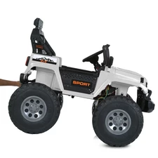 Двухместный детский джип M 6204 EBLR-1 (24V) белый, мягкие EVA колеса фото 63