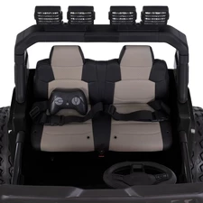 Двухместный детский джип M 6204 EBLR-2 (24V) черный, мягкие EVA колеса фото 20