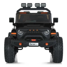 Двухместный детский джип M 6204 EBLR-2 (24V) черный, мягкие EVA колеса фото 71