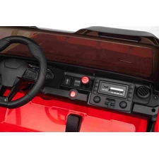 Детский электромобиль джип M 6204 EBLR-3 (24V) двухместный, красный фото 22