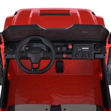 Детский электромобиль джип M 6204 EBLR-3 (24V) двухместный, красный фото 32
