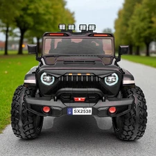 Детский электромобиль джип M 6204 EBLR-11 (24V) двухместный, серый фото 14