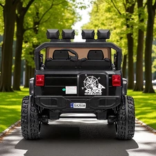 Детский электромобиль джип M 6204 EBLR-11 (24V) двухместный, серый фото 11