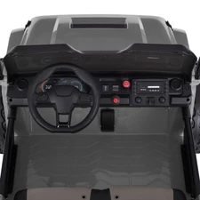 Детский электромобиль джип M 6204 EBLR-11 (24V) двухместный, серый фото 18